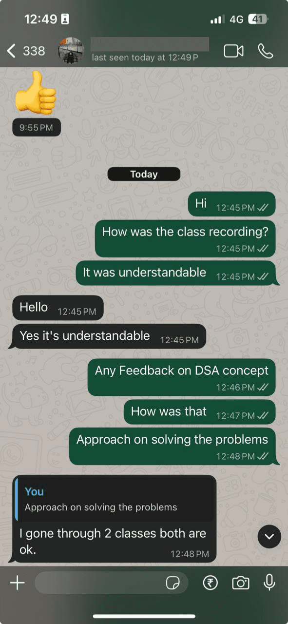 Customer review
